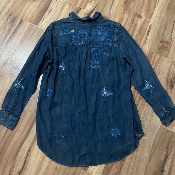 NWT Johnny Was Workshop JAZMINE ZIPUP SHIRT TUNIC Sz Med - Picture 6 of 9